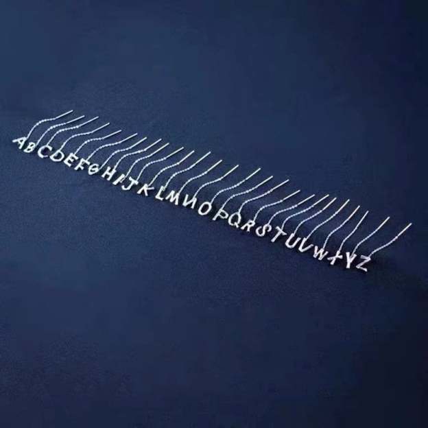 Shiny Alphabet Earrings-POIULTD