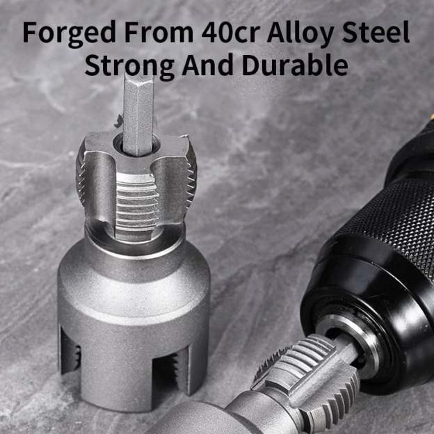 Integrated Internal & External Pipe Threading Tool