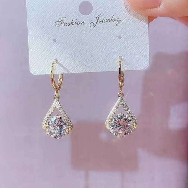 (🔥NEW) Super Sparkling Diamond Geometric Earrings-POIULTD