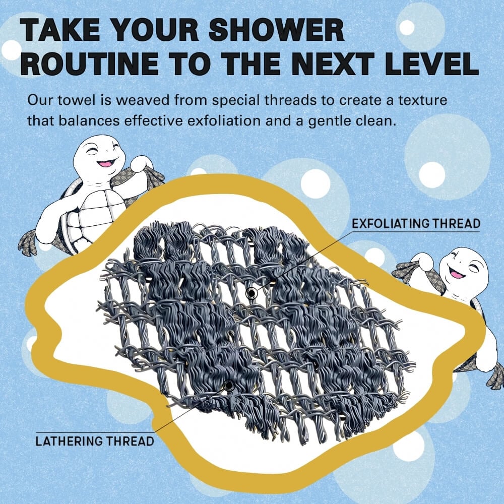 🧼Exfoliating Antibacterial Shower Towel🚿-POIULTD