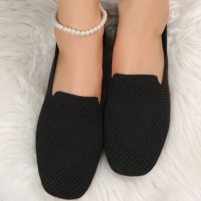 Casual Weave Women's Flat Shoes-POIULTD