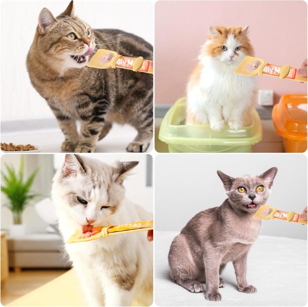 🐱Cat Strip Feeder and Pet Food Mixing Spoon For Cat Liquid Snack and Wet Food-POIULTD