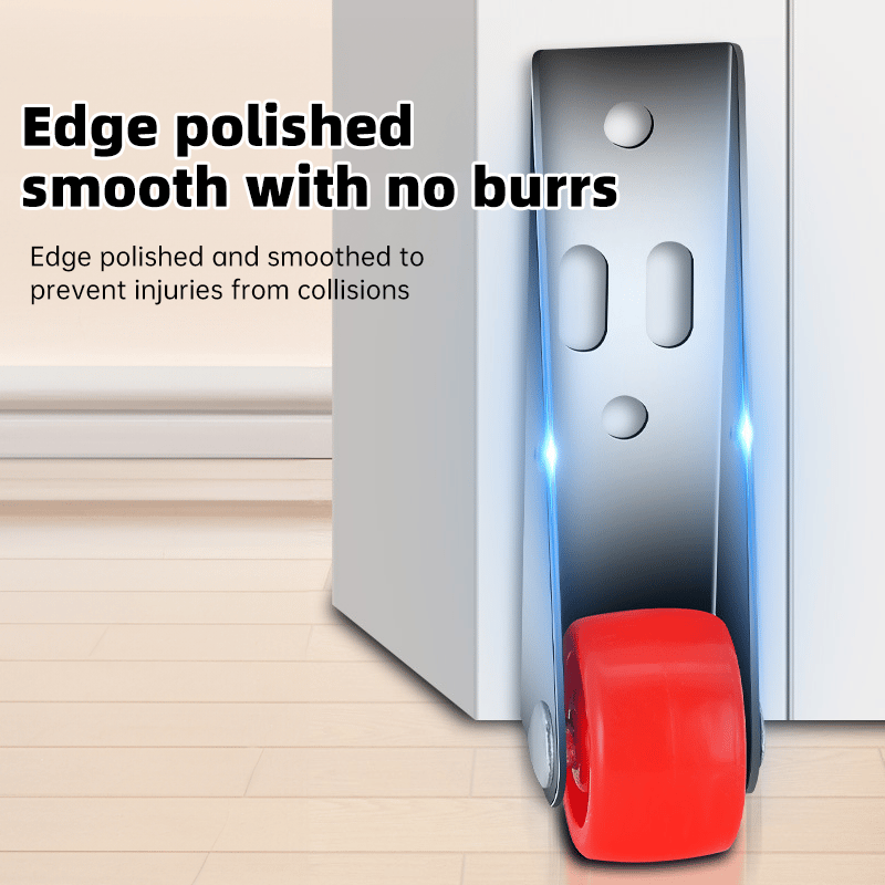 🚪 Door Long Bracket Swivel Castors Wheels ⚙️-POIULTD