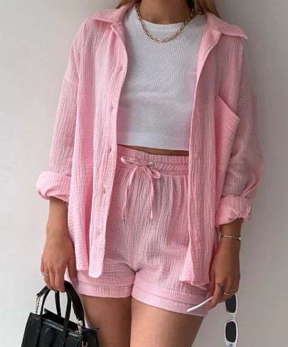 Zweiteiliger Langarmshirt-Damen-Freizeitanzug für Damen-POIULTD