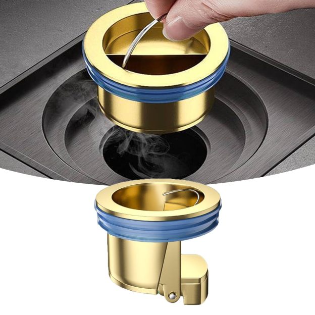 Downspout Universal Brass Floor Drain Core Anti-Odor Deodorizer-POIULTD