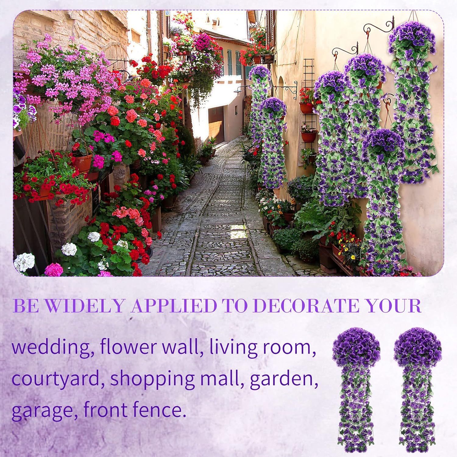 🌷Artificial Hanging Orchid Bouquet