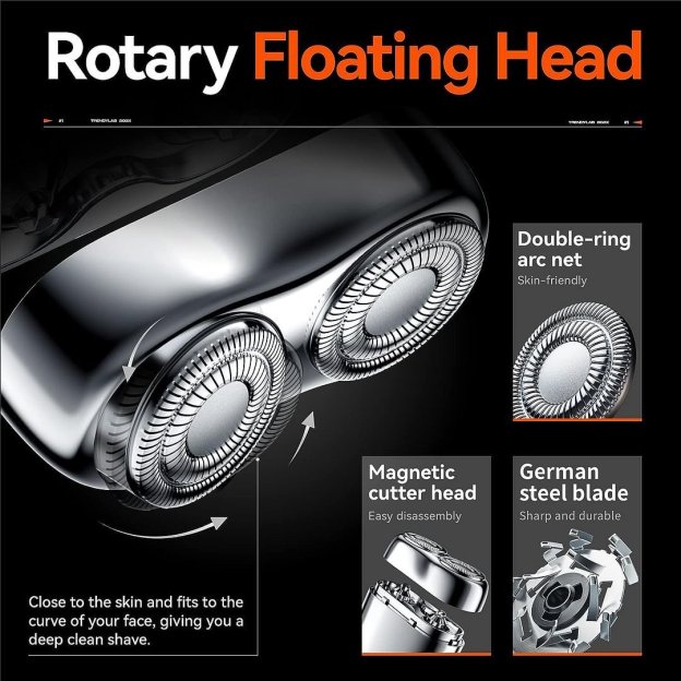 ✨HOT SALE✨ 2025 New Upgrade Pocket Shaver USB Mini Shavers for Men Rechargeable Waterproof Compact Electric Razor for Home, Car, Travel-POIULTD