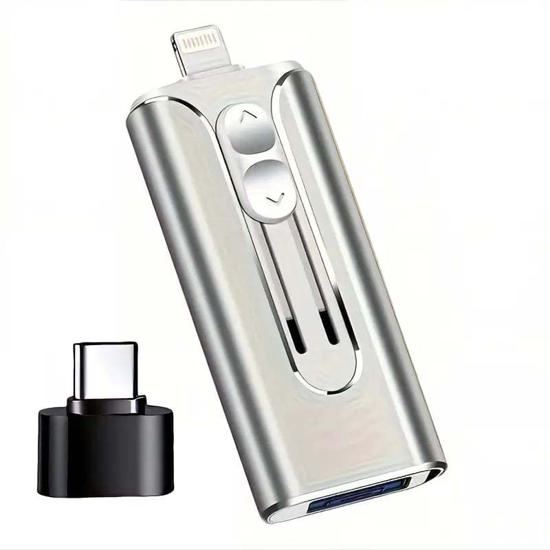 32~256GB Micro USB + 8 Pin + USB 3.0 4 in 1 Mobile Phone Computer U-Disk-POIULTD