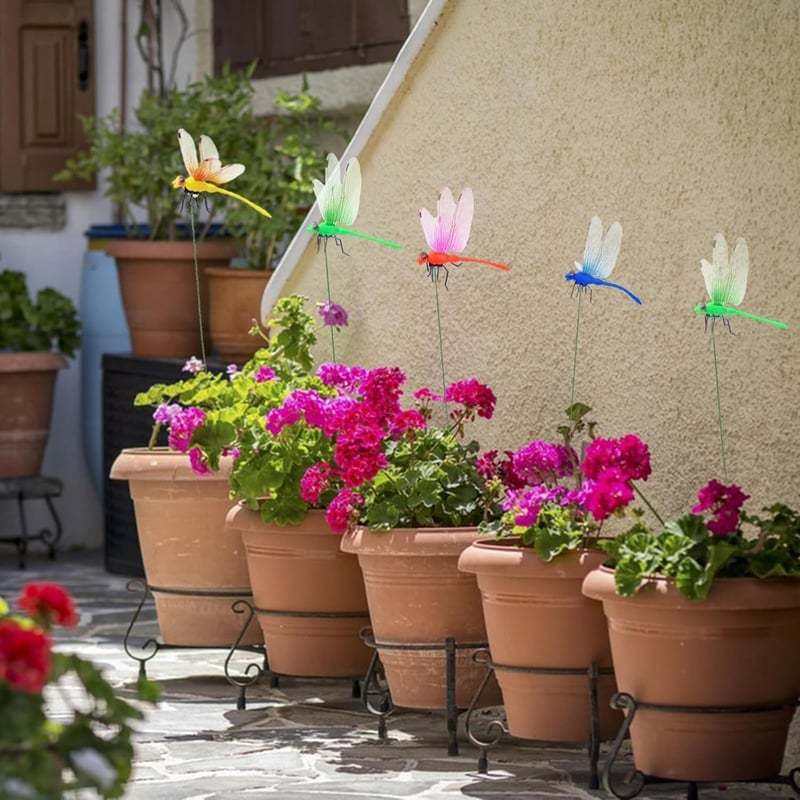 Dragonfly Clip Bug Repe Llent - 3D Dragonfly Garden Decor Deer and Horse Fly Deterrent for Indoor/Outdoor Garden-POIULTD