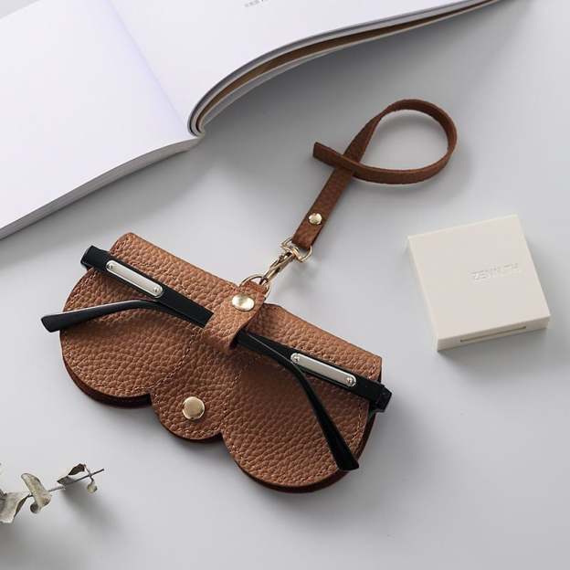 ✨Soft PU Leather Sunglasses Bag👓️-POIULTD