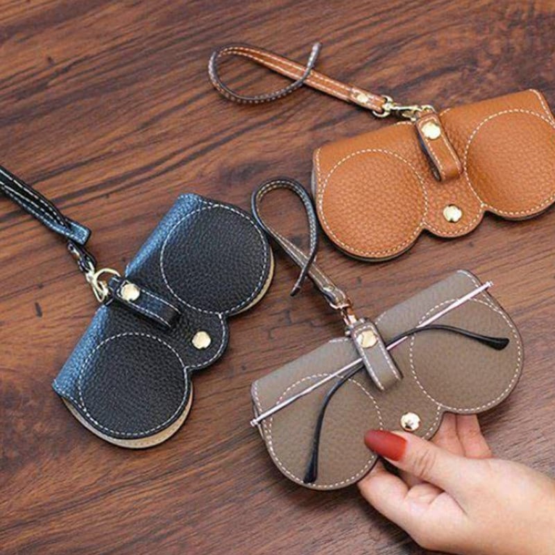 ✨Soft PU Leather Sunglasses Bag👓️-POIULTD