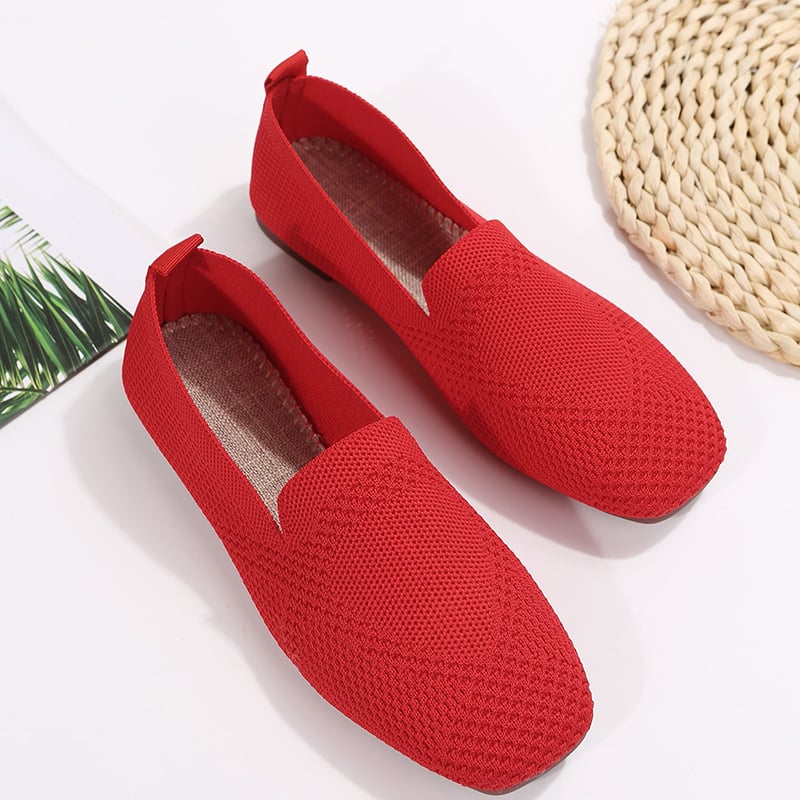 Casual Weave Women's Flat Shoes-POIULTD