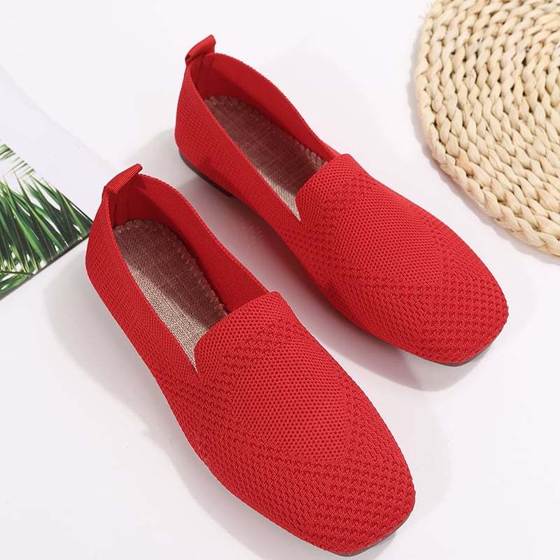 Casual Weave Women's Flat Shoes-POIULTD