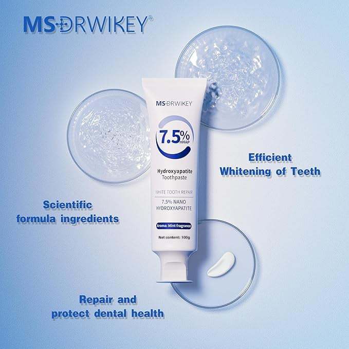 🔥Last Day Promotion 70% OFF🔥Nano Hydroxyapatite Fluoride-Free Enamel Repairing Breath Freshening Toothpaste-POIULTD