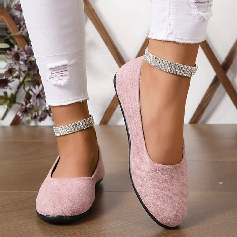 Casual Suede  Women's Flat Pumps Shoes-POIULTD