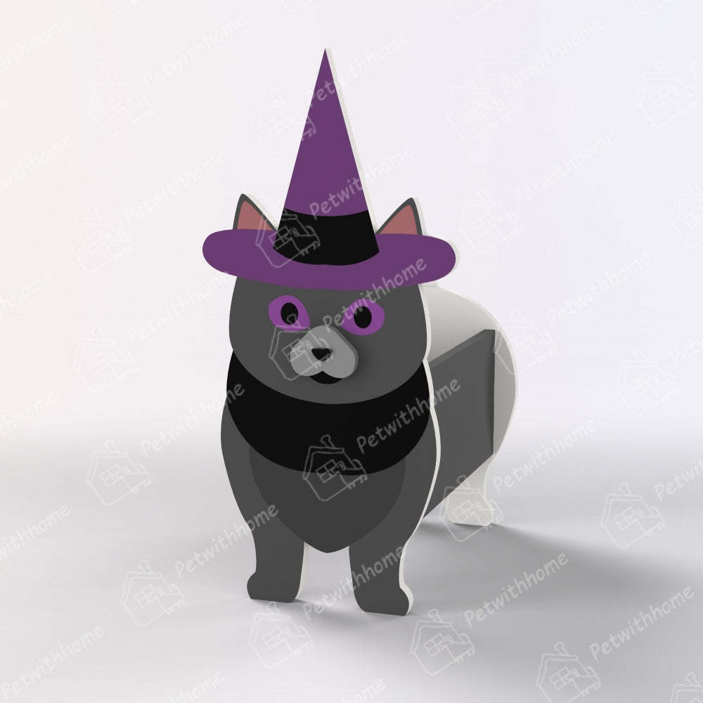 British Shorthair Halloween Planter-POIULTD