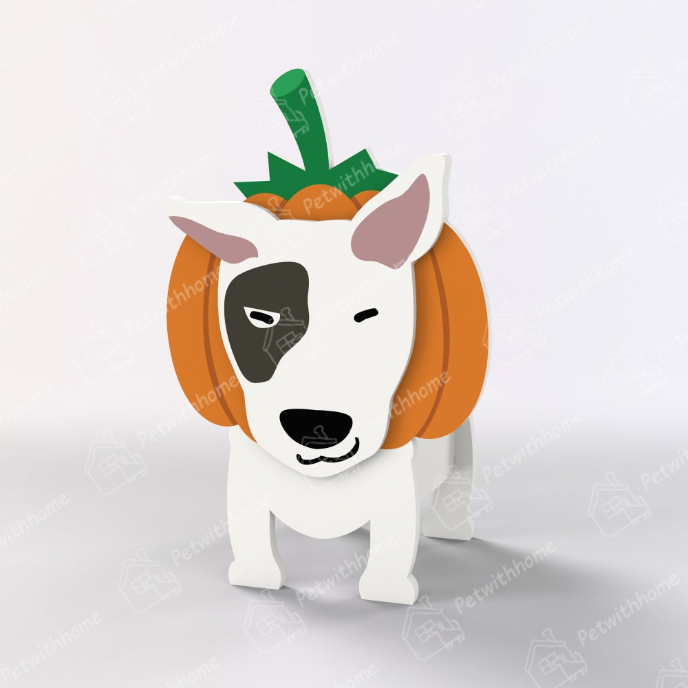 Bull Terrier Halloween Planter-POIULTD