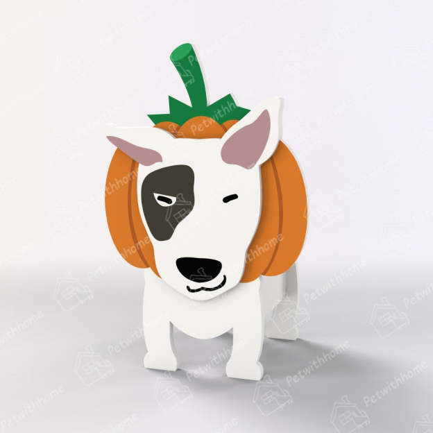 Bull Terrier Halloween Planter-POIULTD