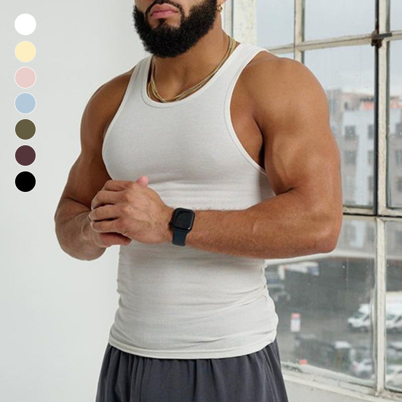 Men's Sleeveless T-shirt-POIULTD