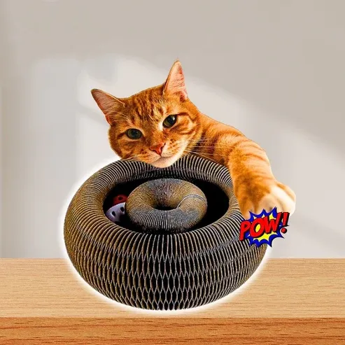 Cat toys cat climbing frame corrugated paper self-hilarious scratch-resistant cat bed