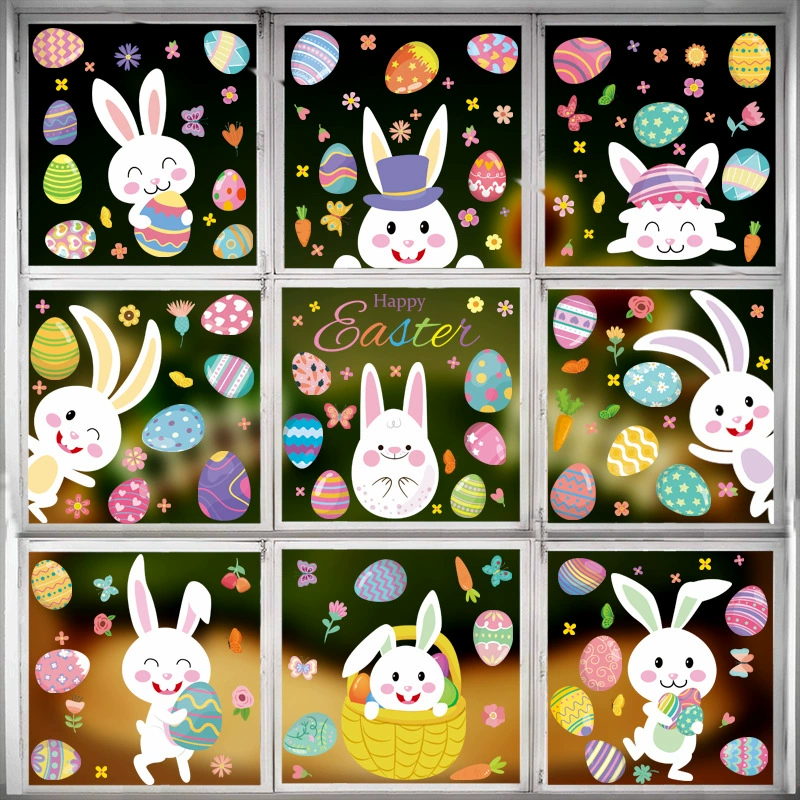 Easter Bunny Egg Wall Stickers  