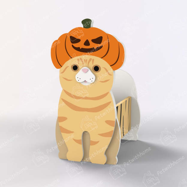 Orange Cat Halloween Planter-POIULTD