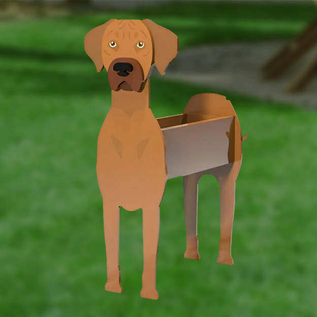 Rhodesian Ridgeback Planter-POIULTD