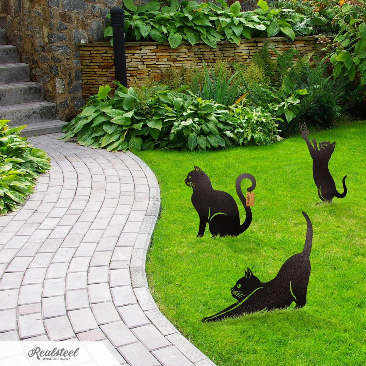 Garden Art - Cats 3 Pack-POIULTD