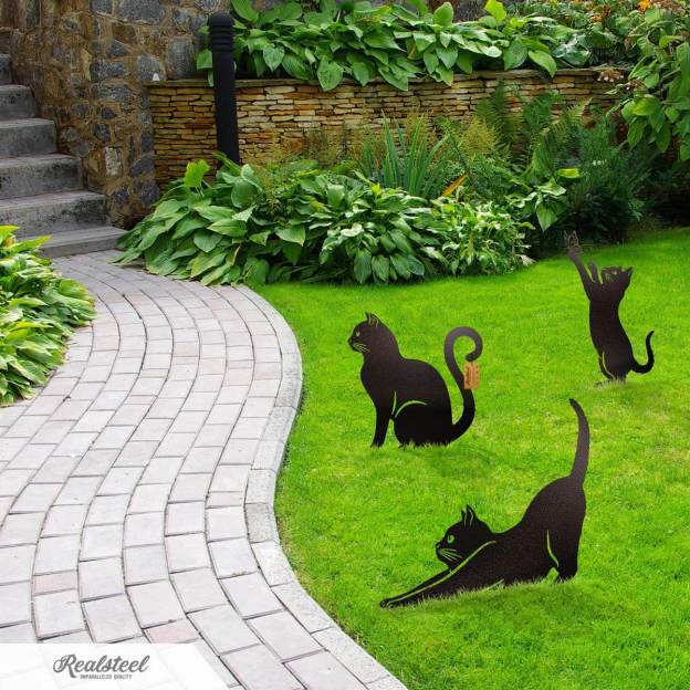 Garden Art - Cats 3 Pack-POIULTD