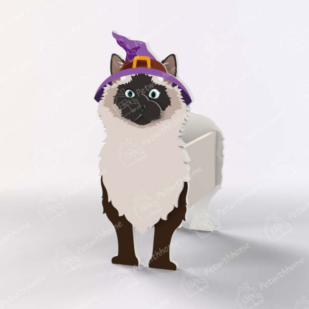 Siamese Cat Halloween Planter-POIULTD