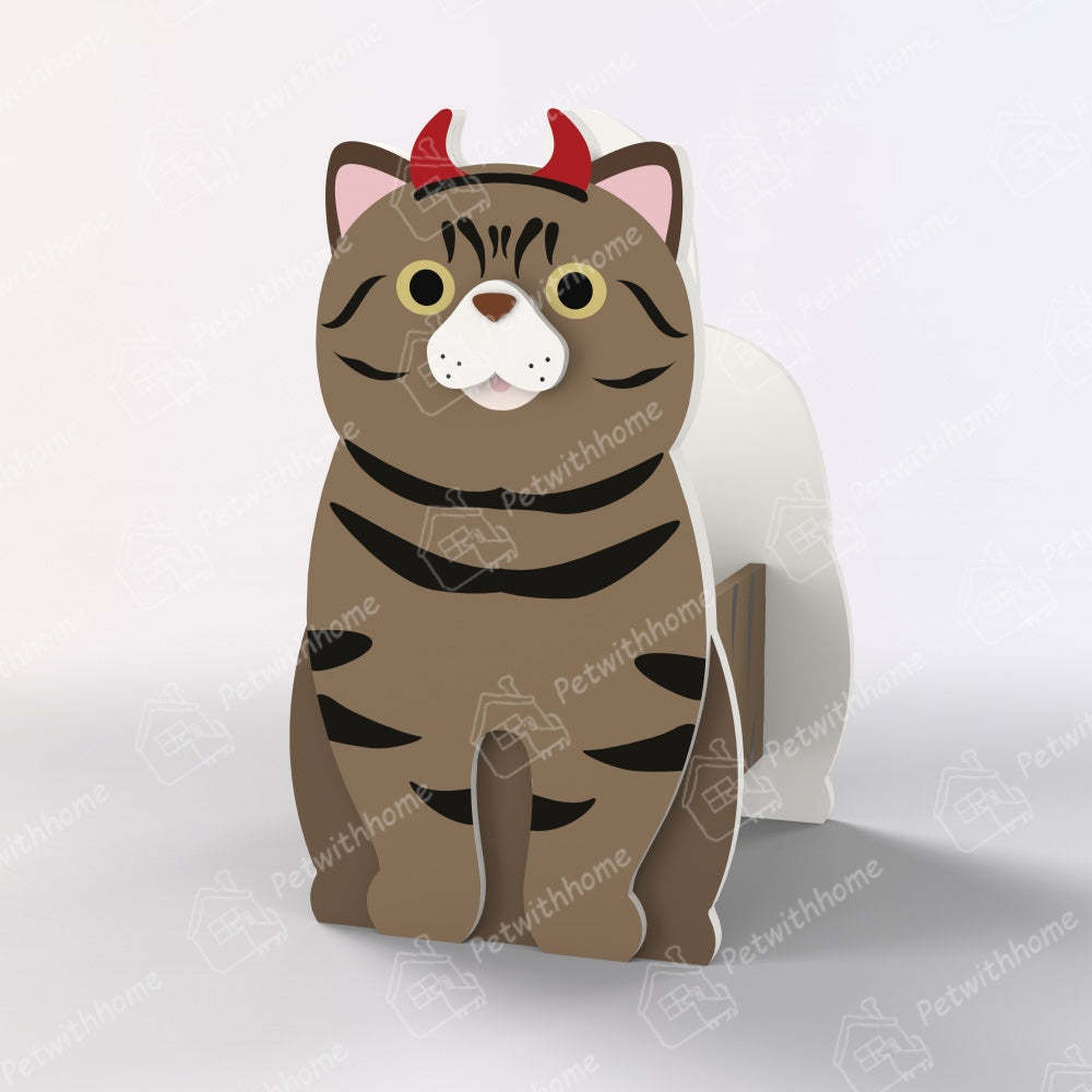 Tabby Cat Halloween Planter-POIULTD