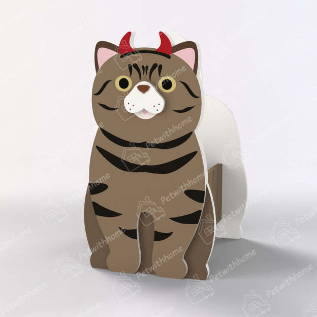Tabby Cat Halloween Planter-POIULTD
