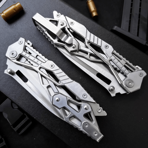 🎁NAXFUSS Mechanical Folding Knife Tactical Small Folding Knife-POIULTD