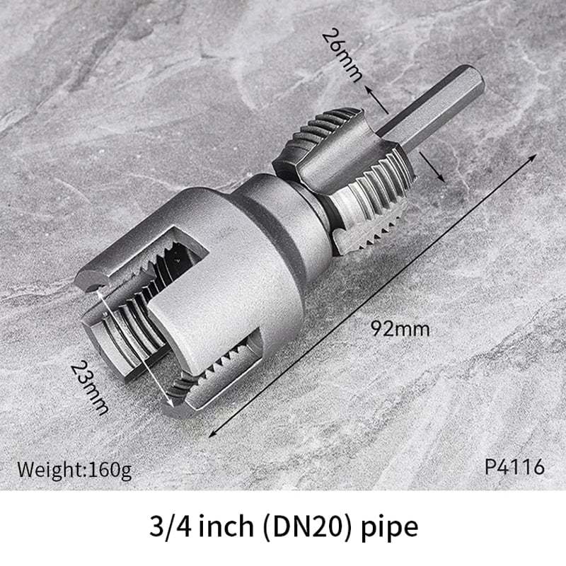 Integrated Internal & External Pipe Threading Tool