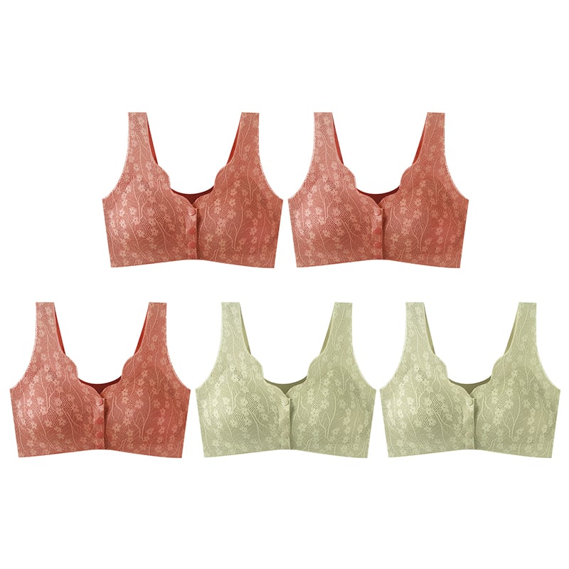 🔥Buy 1 Get 2 Free (3PCS) - Comfortable & Convenient Front Button Bra-POIULTD
