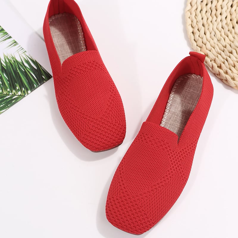 Casual Weave Women's Flat Shoes-POIULTD