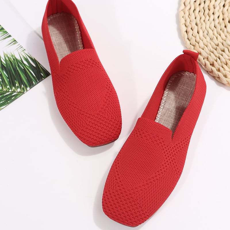 Casual Weave Women's Flat Shoes-POIULTD