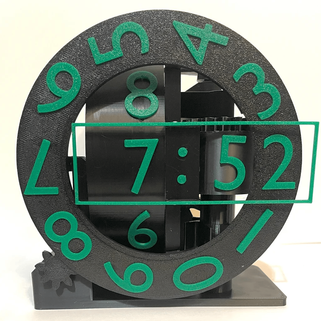 🔥Unique Modern 3D Printed Desktop Triaxial Numechron Clock⏲️-POIULTD
