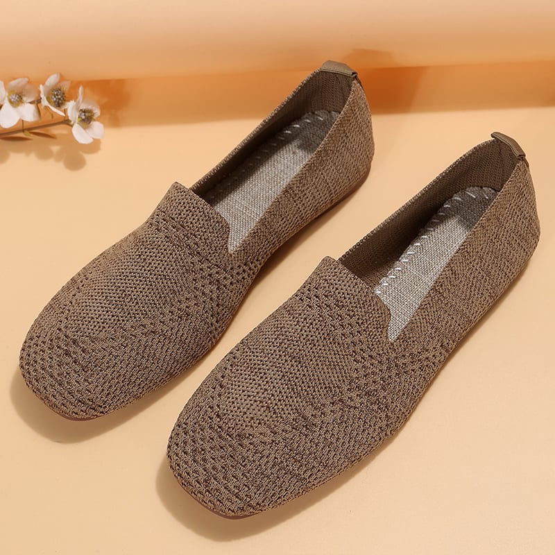 Casual Weave Women's Flat Shoes-POIULTD