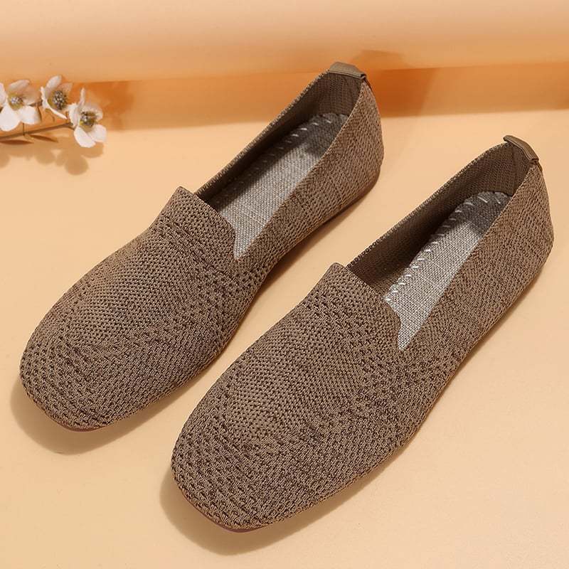 Casual Weave Women's Flat Shoes-POIULTD