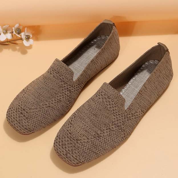 Casual Weave Women's Flat Shoes-POIULTD