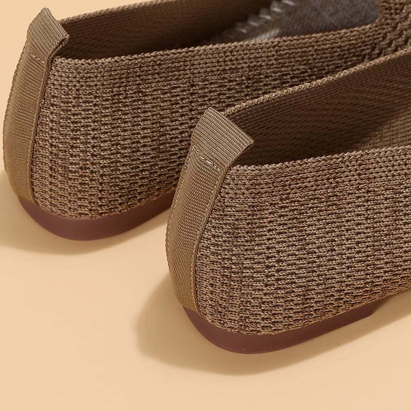 Casual Weave Women's Flat Shoes-POIULTD