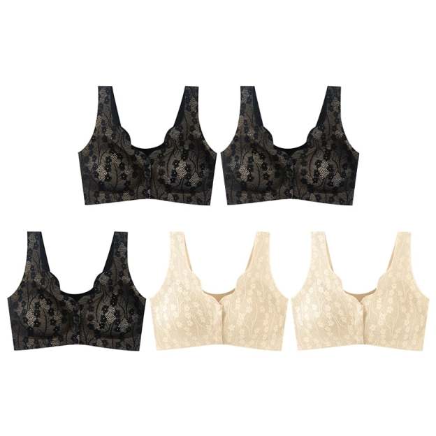 🔥Buy 1 Get 2 Free (3PCS) - Comfortable & Convenient Front Button Bra-POIULTD