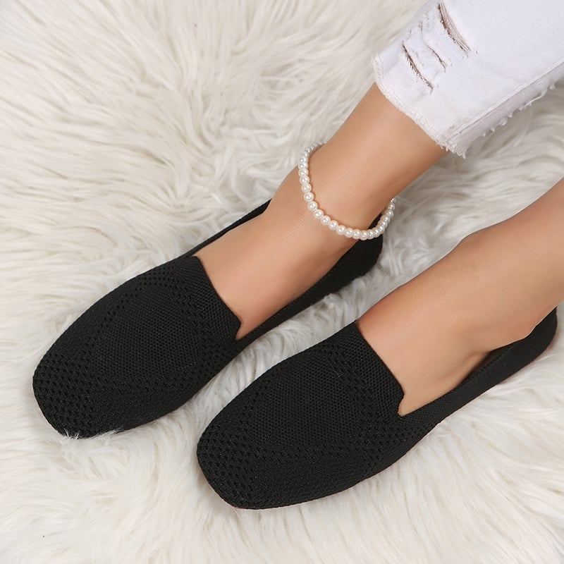 Casual Weave Women's Flat Shoes-POIULTD