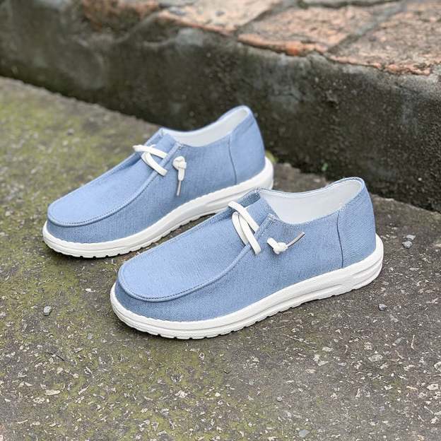 Casual Lightweight Flat Women's Canvas Shoes-POIULTD