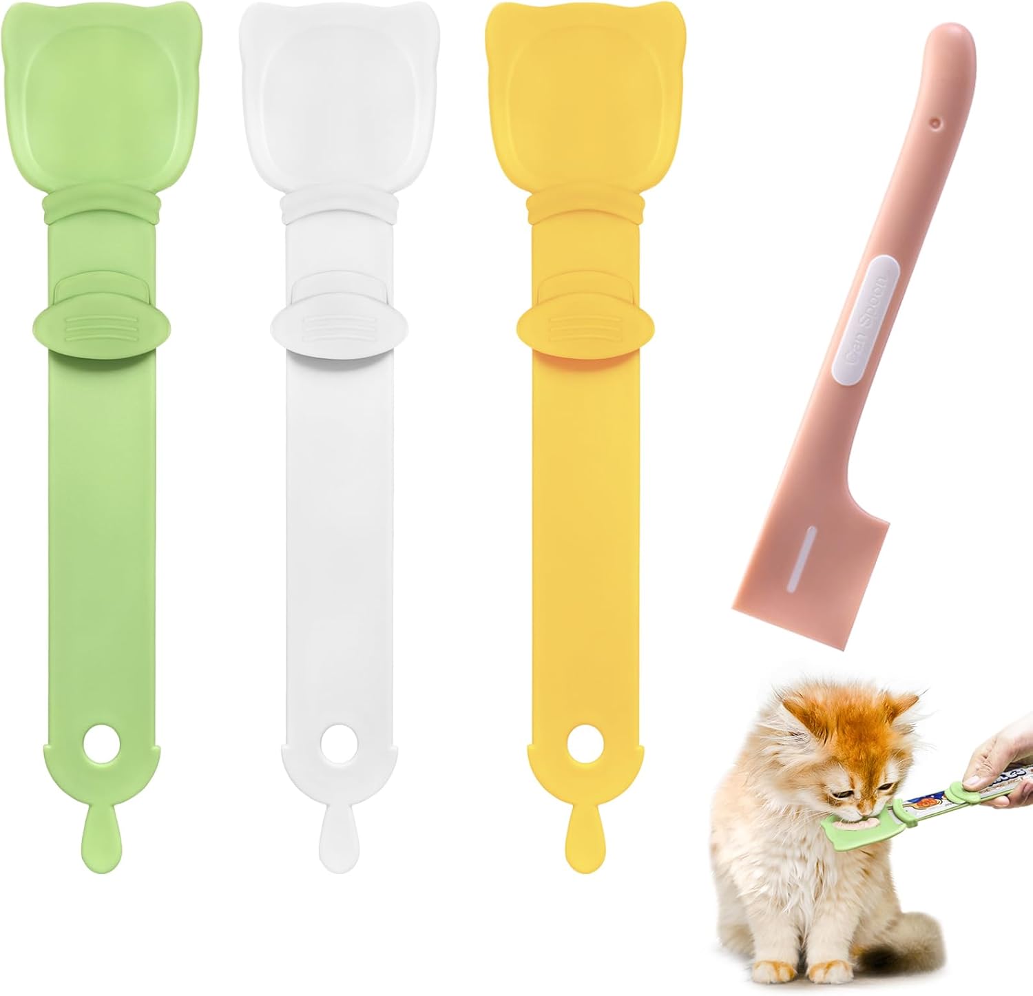🐱Cat Strip Feeder and Pet Food Mixing Spoon For Cat Liquid Snack and Wet Food-POIULTD