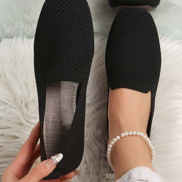 Casual Weave Women's Flat Shoes-POIULTD
