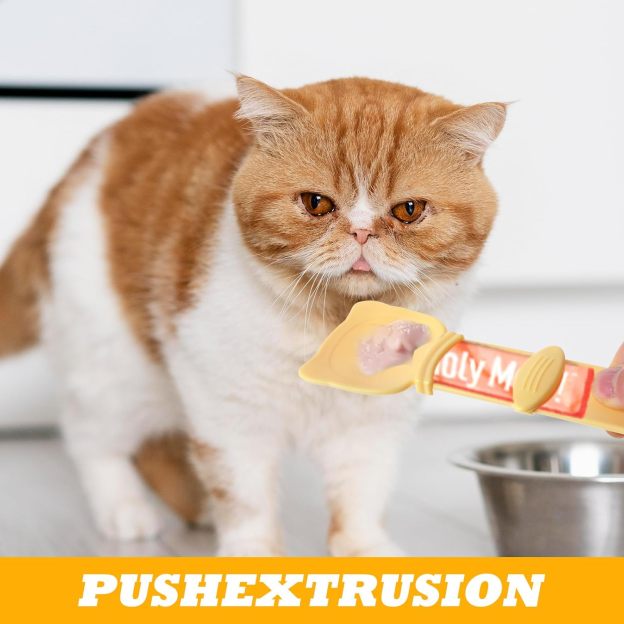 🐱Cat Strip Feeder and Pet Food Mixing Spoon For Cat Liquid Snack and Wet Food-POIULTD