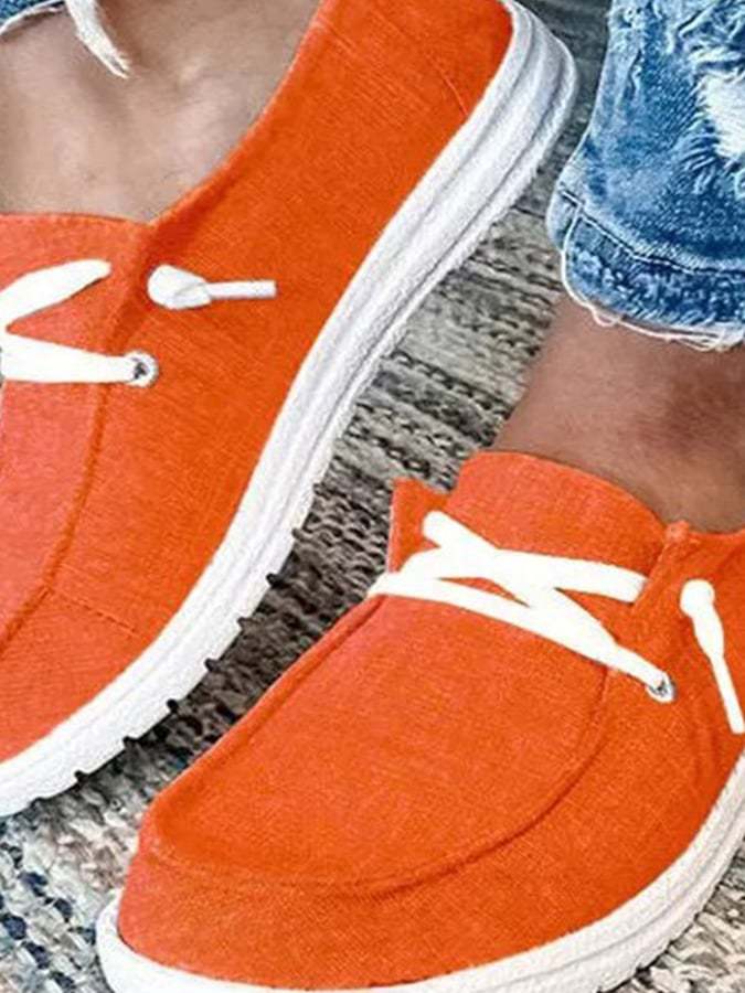 Solid Color Casual Shoes-POIULTD