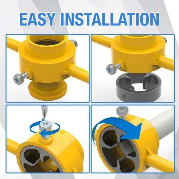 🔥6PCS Plastic Pipe Thread Die Kit-POIULTD